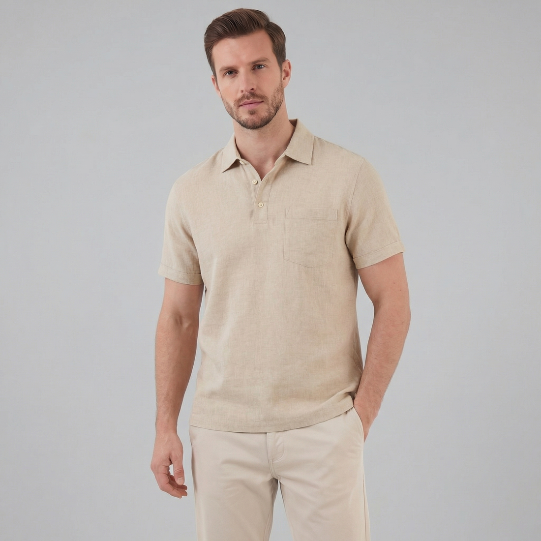 Men's Short Sleeve Summer Polo Shirt