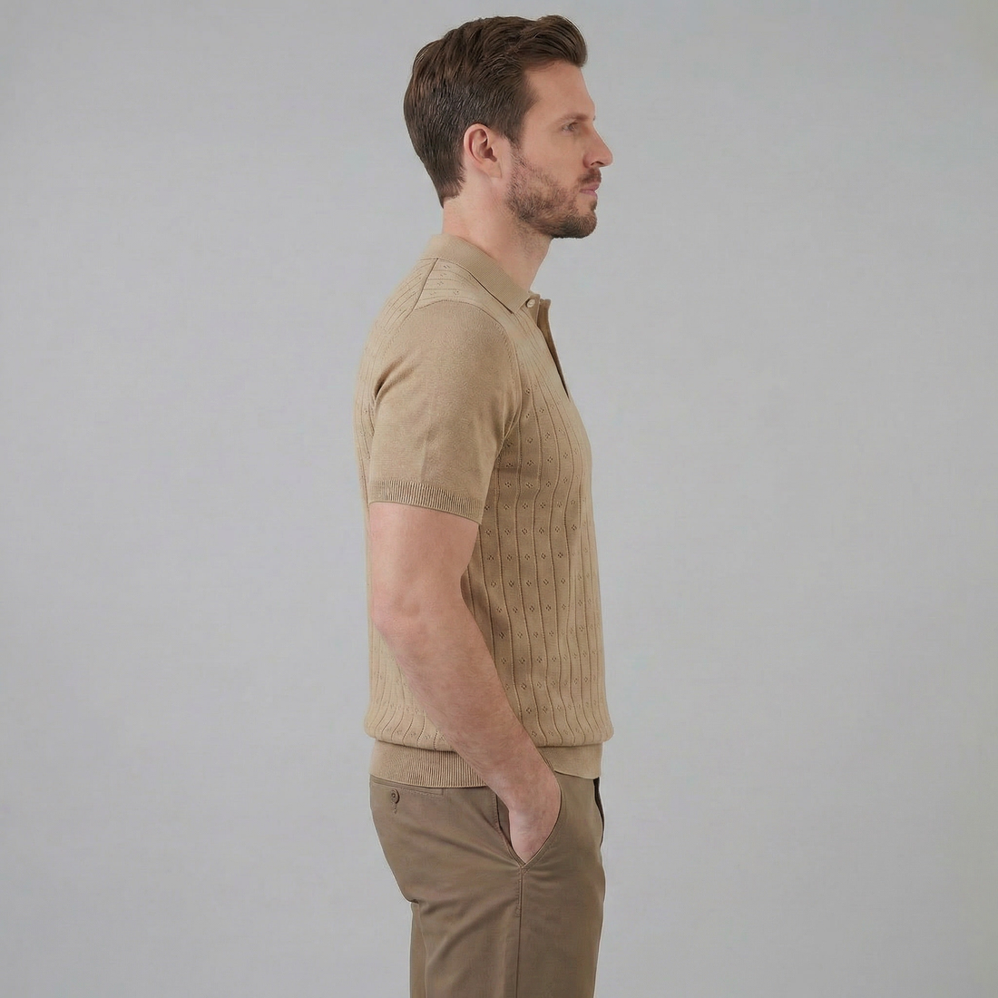 Men's Short-Sleeved Casual Polo Shirt
