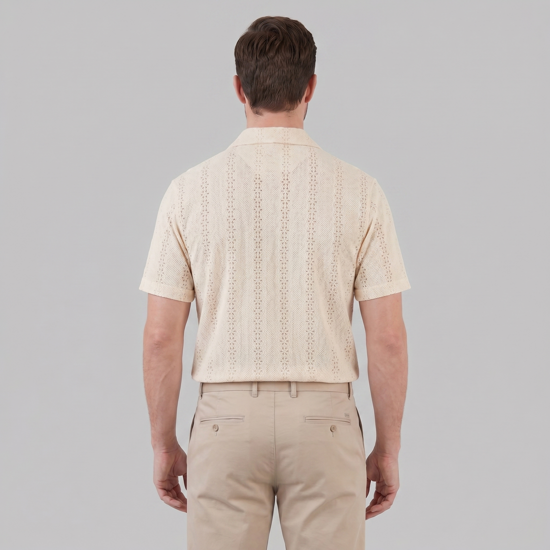 Men's Short-Sleeved Cuban Collar Shirt