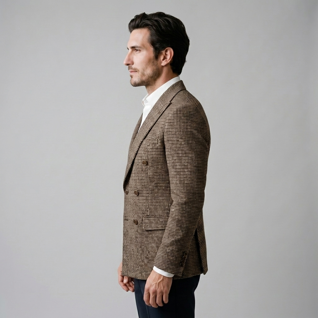 Men's Slim Fit Double-Breasted Blazer