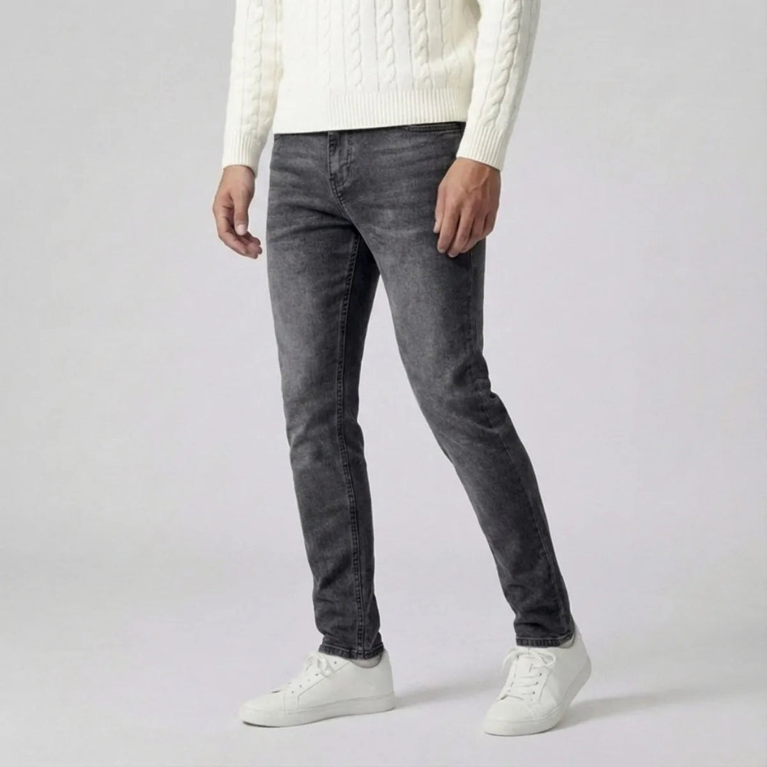 Men's Slim Fit Grey Jeans