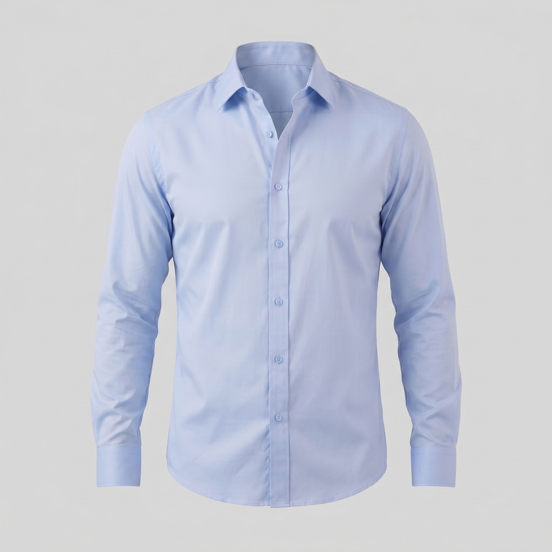 Men's Slim Fit Long-Sleeve Dress Shirt