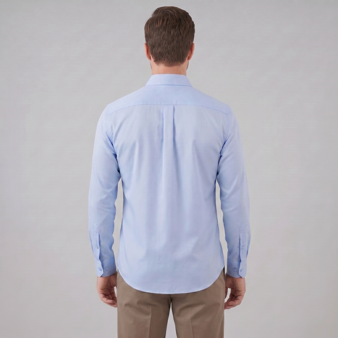 Men's Slim Fit Long-Sleeve Dress Shirt