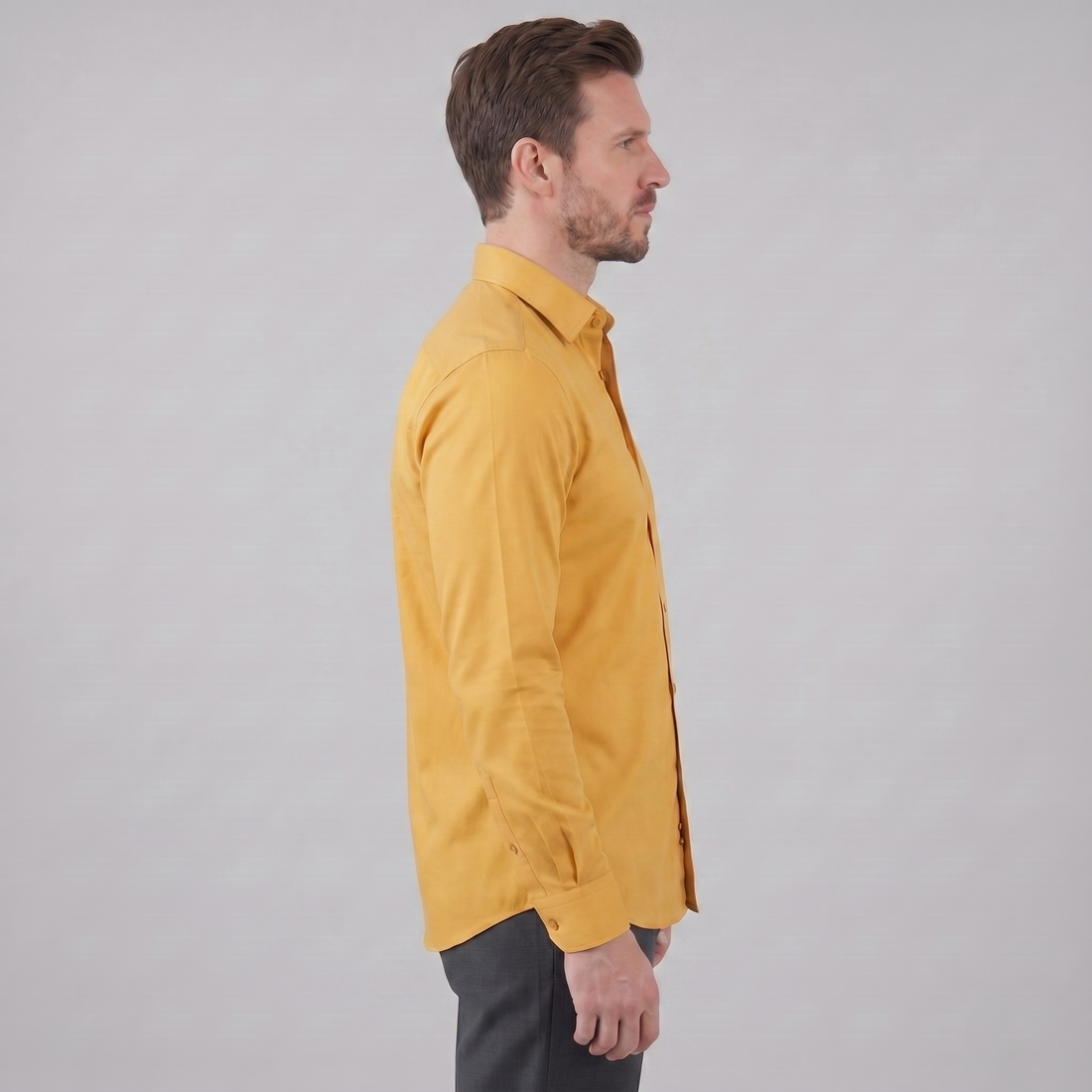 Men's Slim Fit Long-Sleeve Dress Shirt