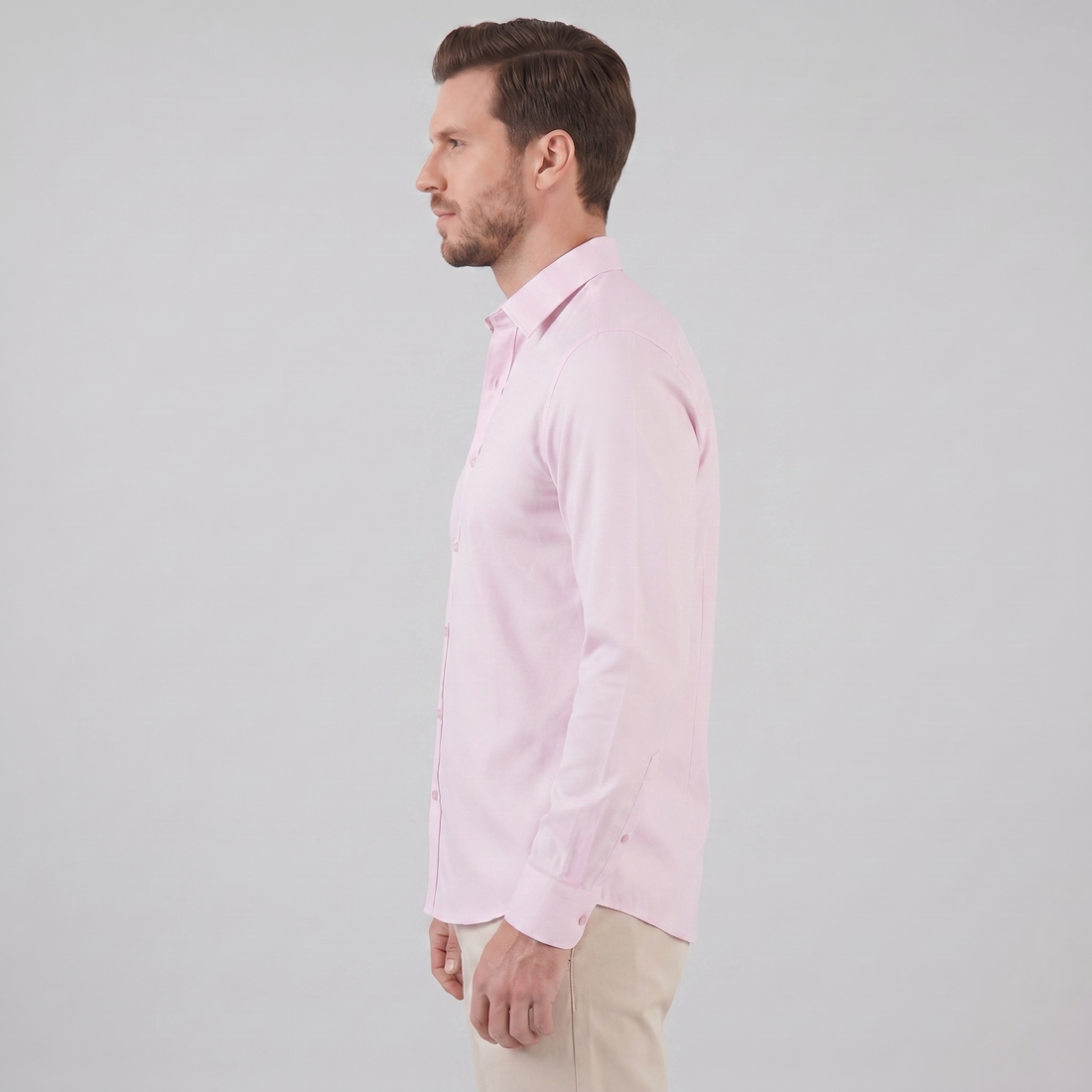 Men's Slim Fit Long-Sleeve Dress Shirt