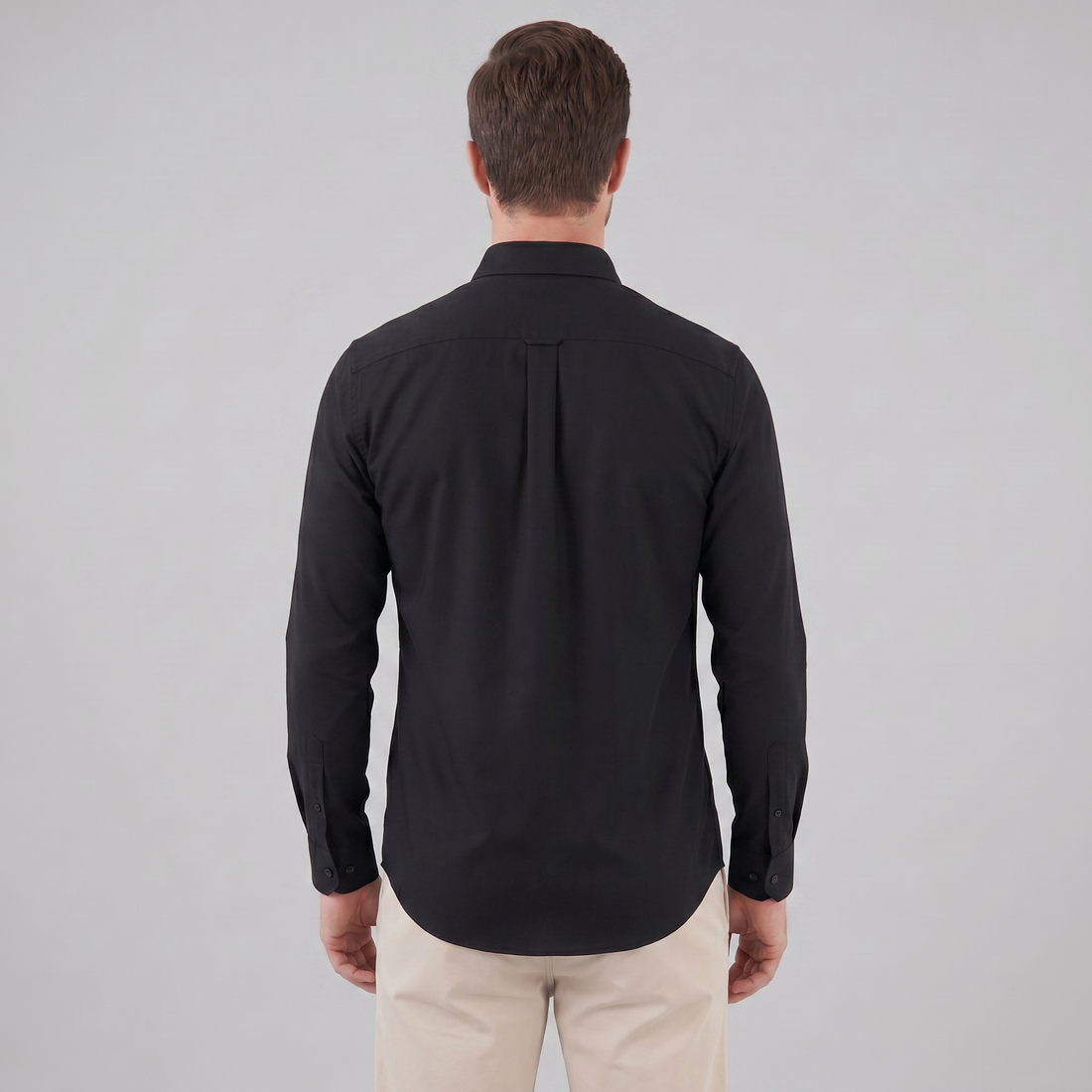 Men's Slim Fit Long-Sleeve Dress Shirt