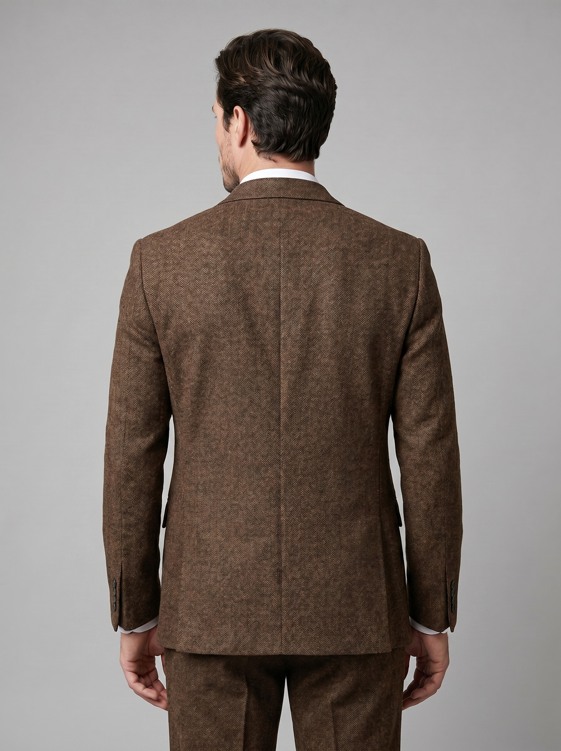 Men's Slim Fit Three-Piece Suit with Vest for Weddings
