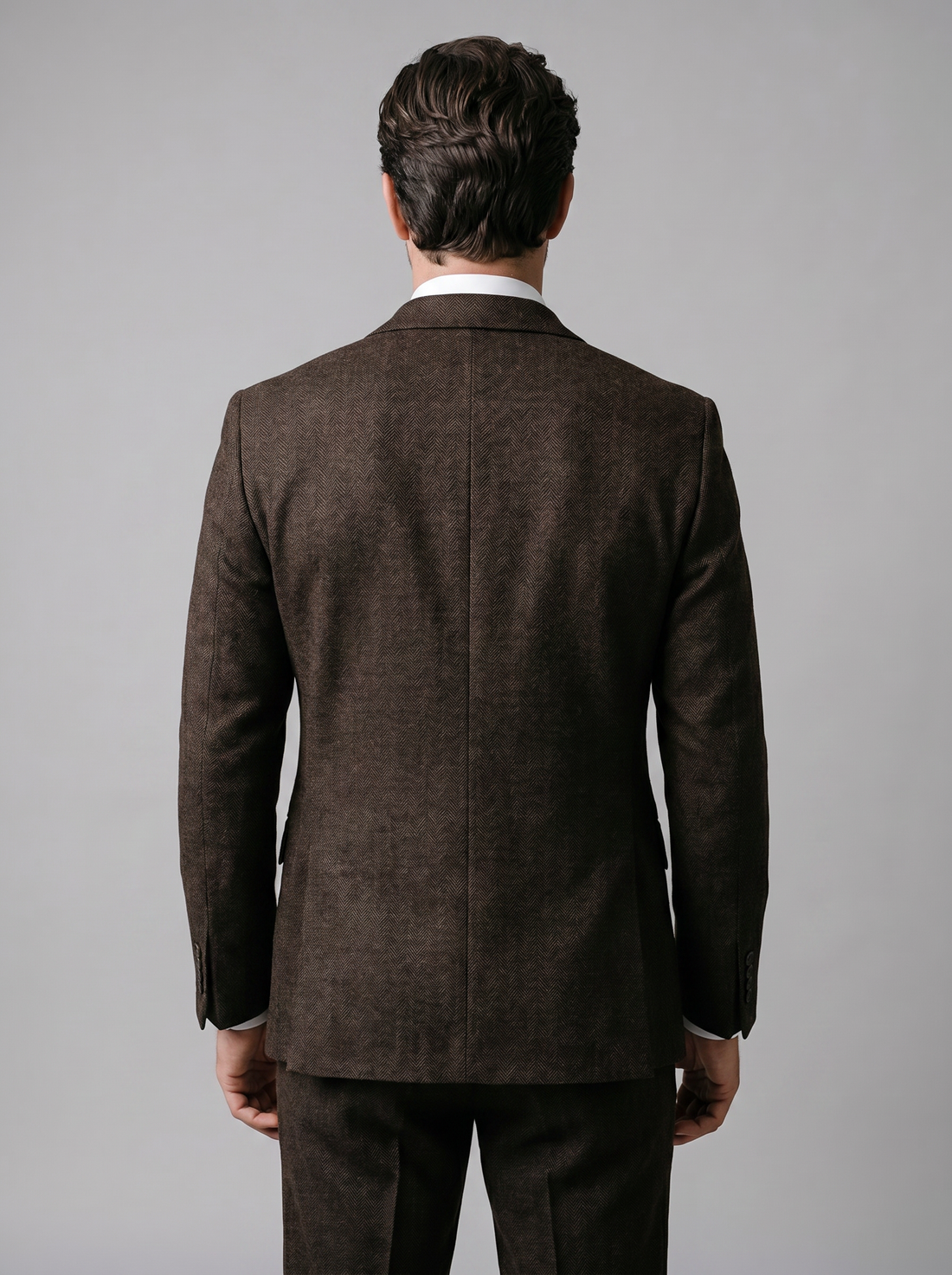 Men's Slim Fit Three-Piece Suit with Vest for Weddings