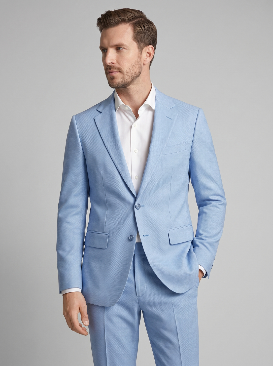 Men's Slim Fit Two Piece Suit - Wedding Guest