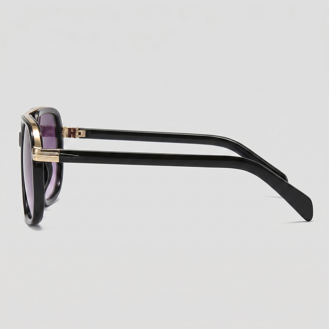 Men's Square Double-Bridge Sunglasses