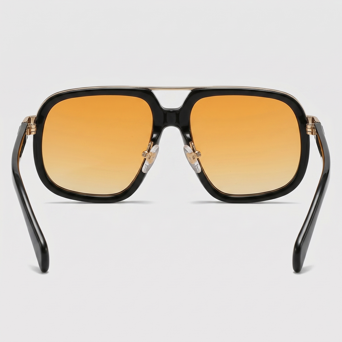 Men's Square Double-Bridge Sunglasses