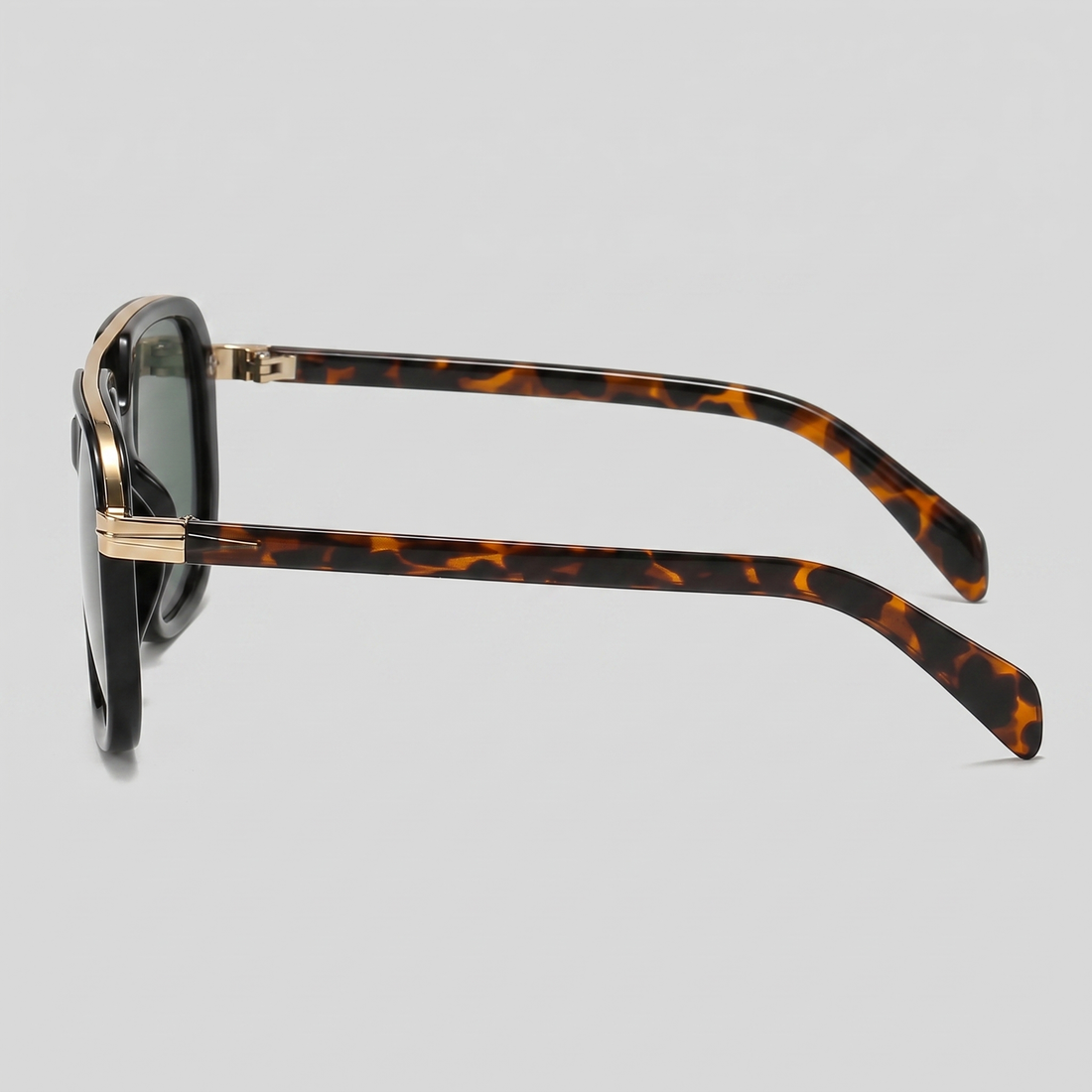 Men's Square Double-Bridge Sunglasses