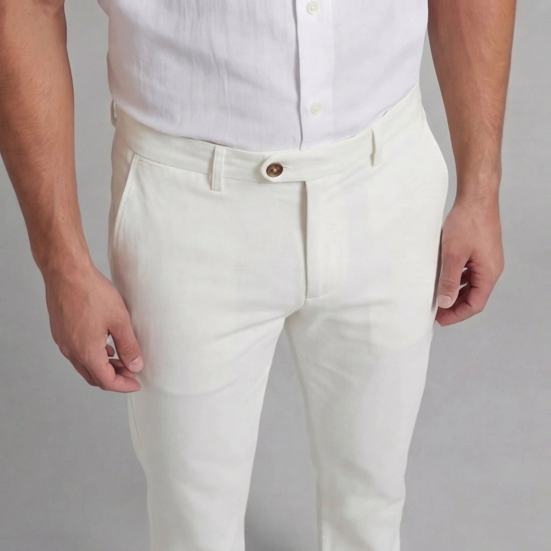 Men's Straight-Fit Chino Trousers