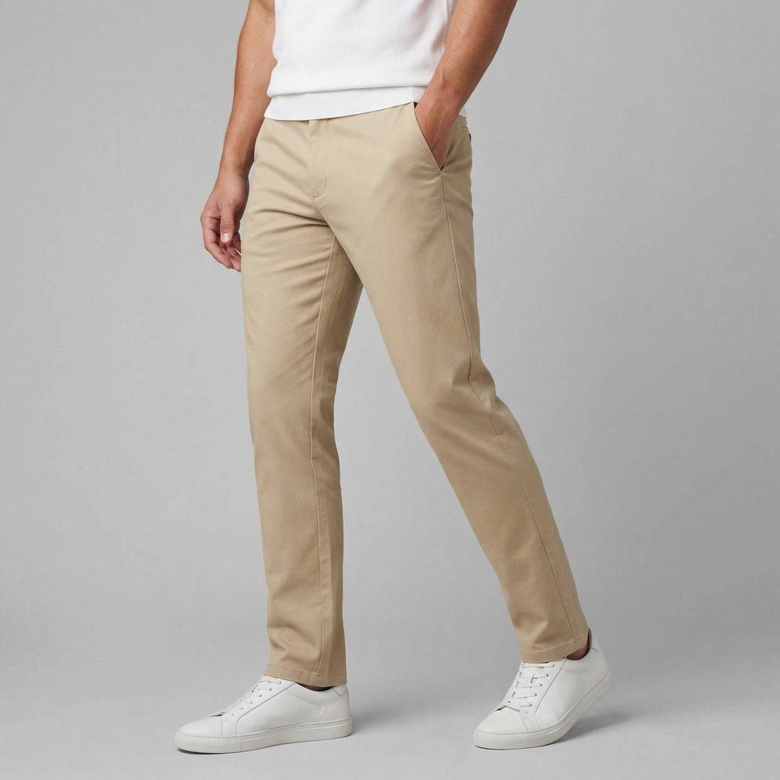 Men's Straight-Fit Chino Trousers
