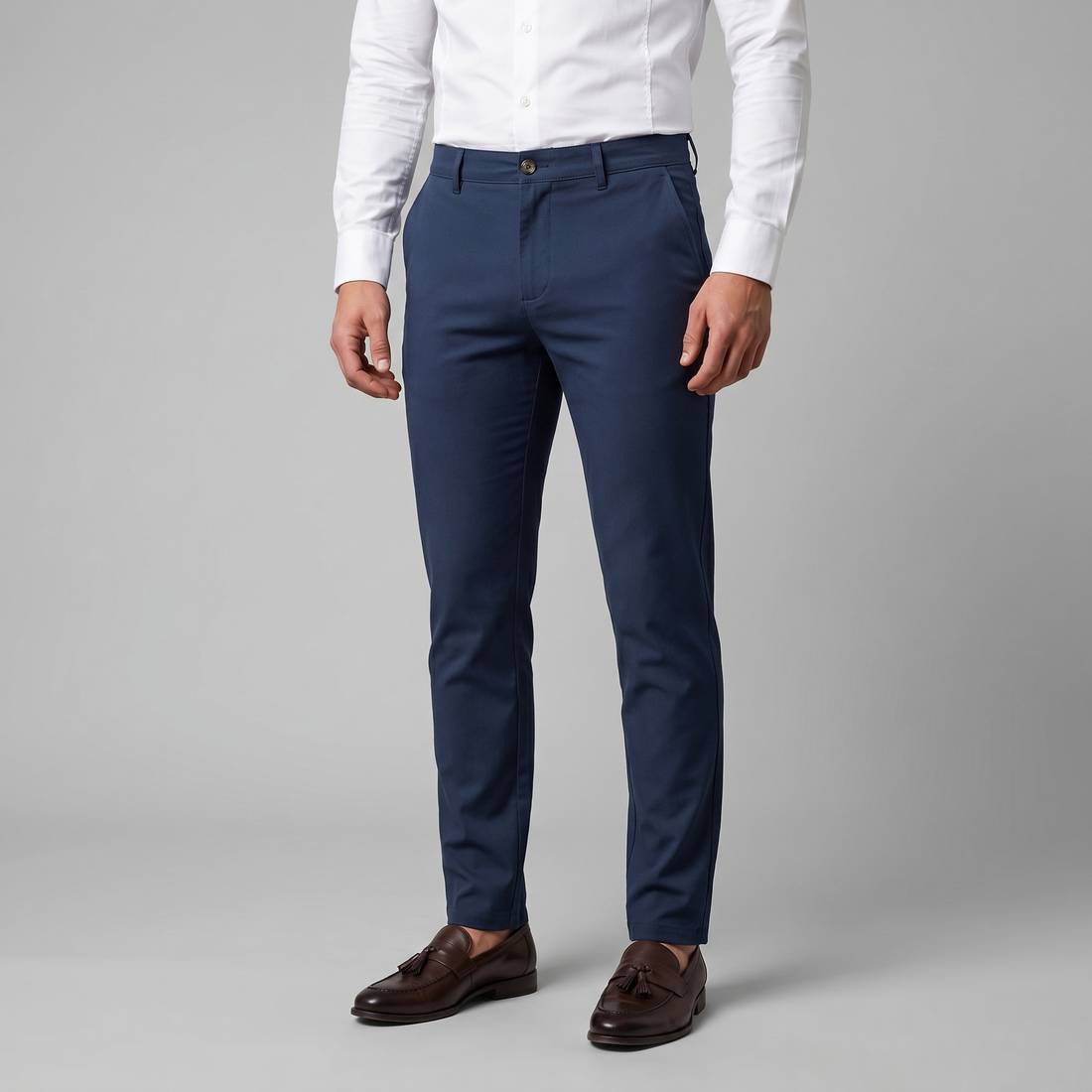 Men's Straight Leg Chino Trousers