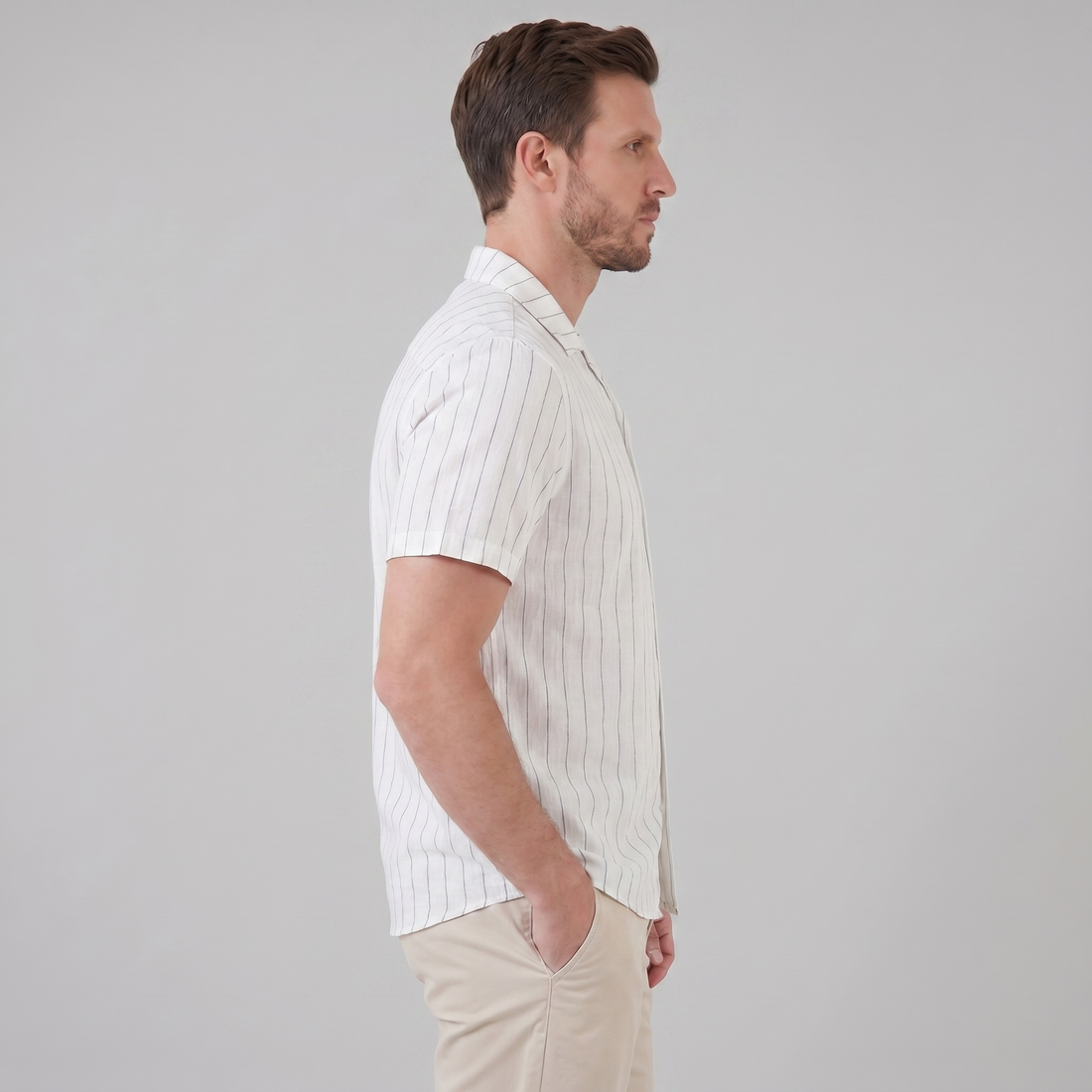 Men's Stripe Button-Down Shirt