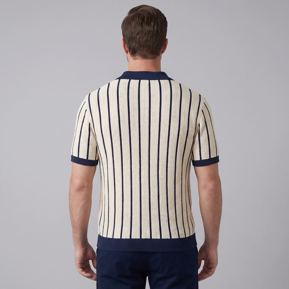 Men's Striped Button Down Shirt