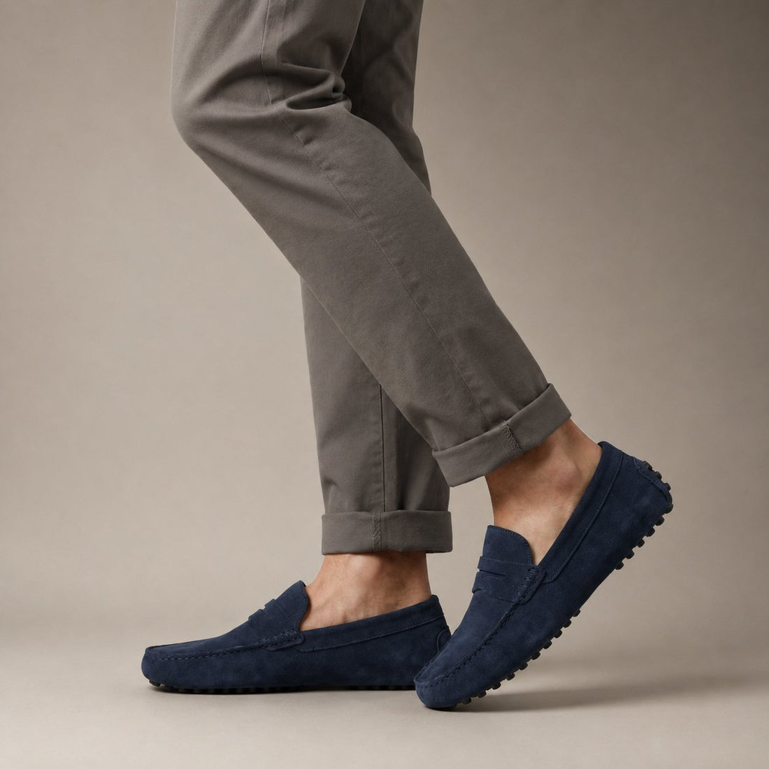 Men's Stylish Suede Penny Loafers
