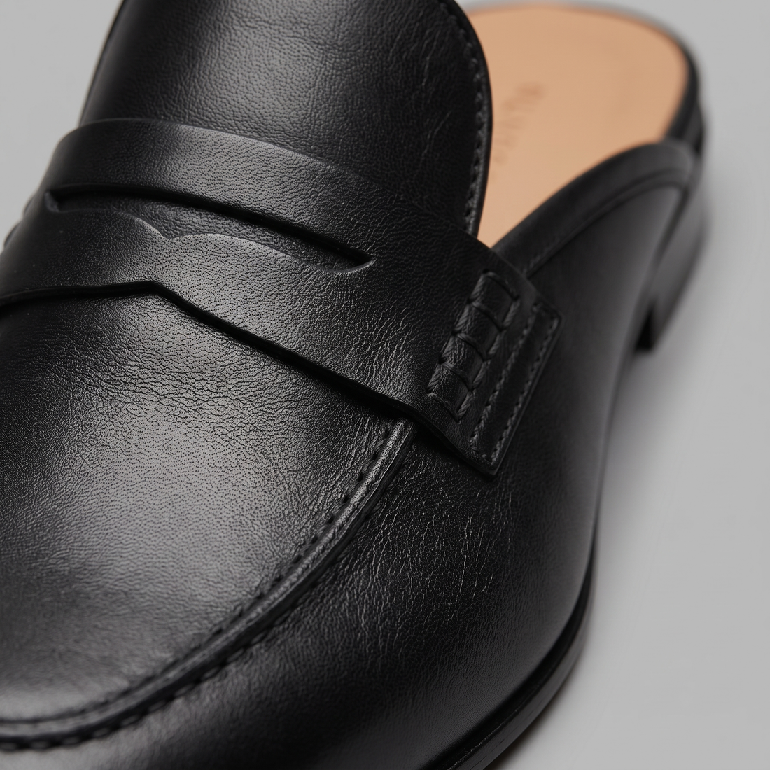 Men's Suede Backless Penny Loafers