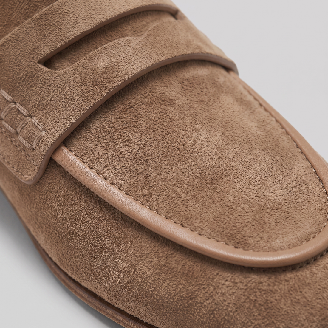 Men's Suede Backless Penny Loafers