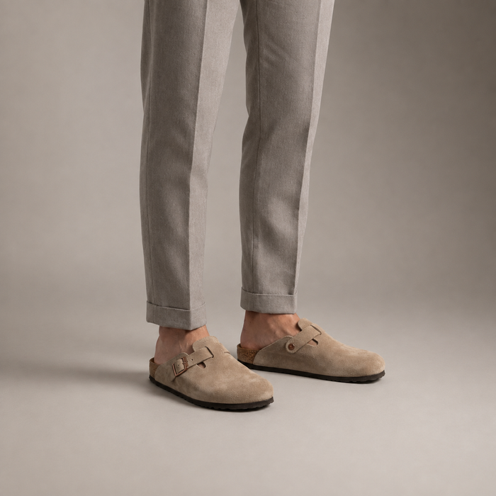 Men's Suede Clogs - Stylish Comfort Loafers