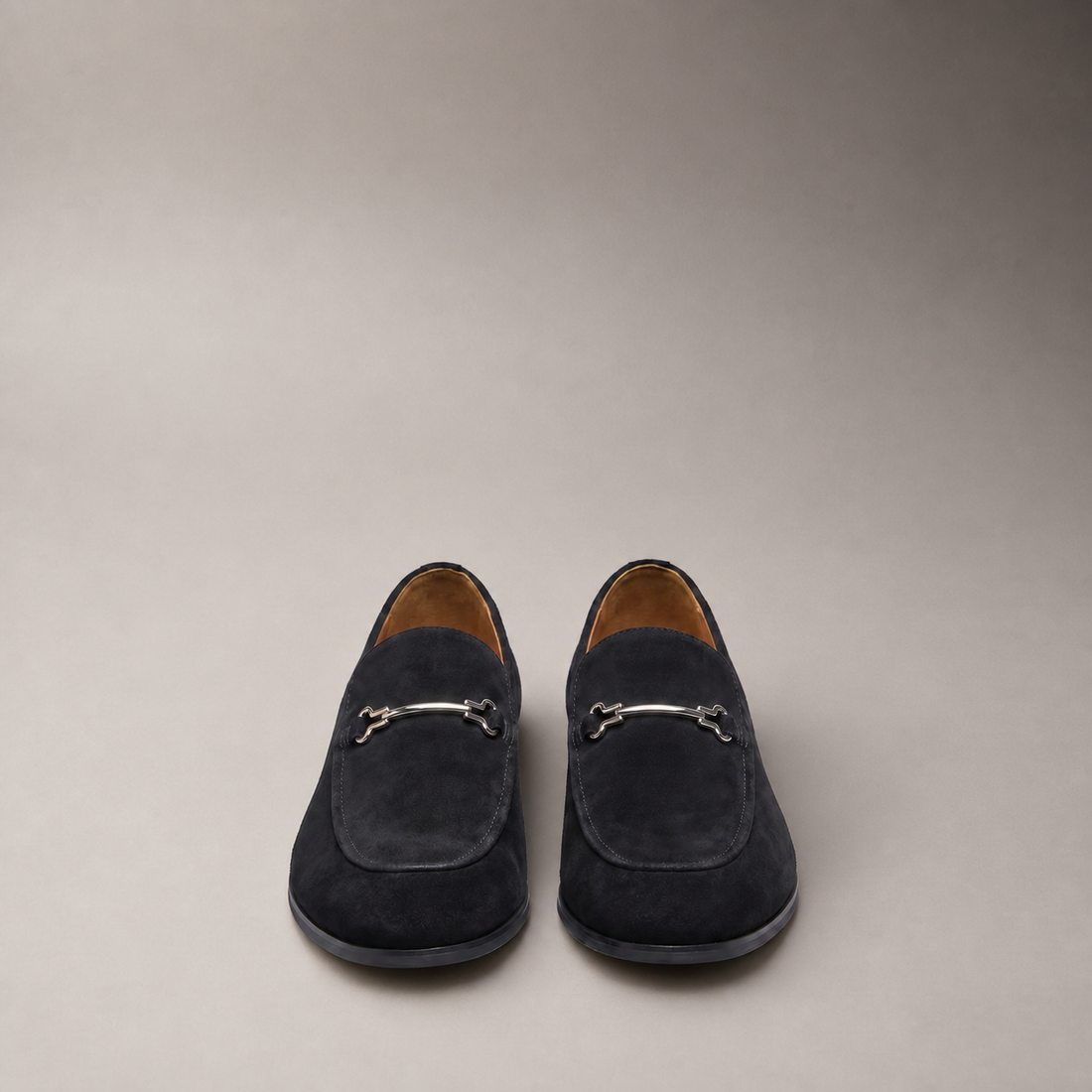 Men's Suede-Effect Horsebit Loafers
