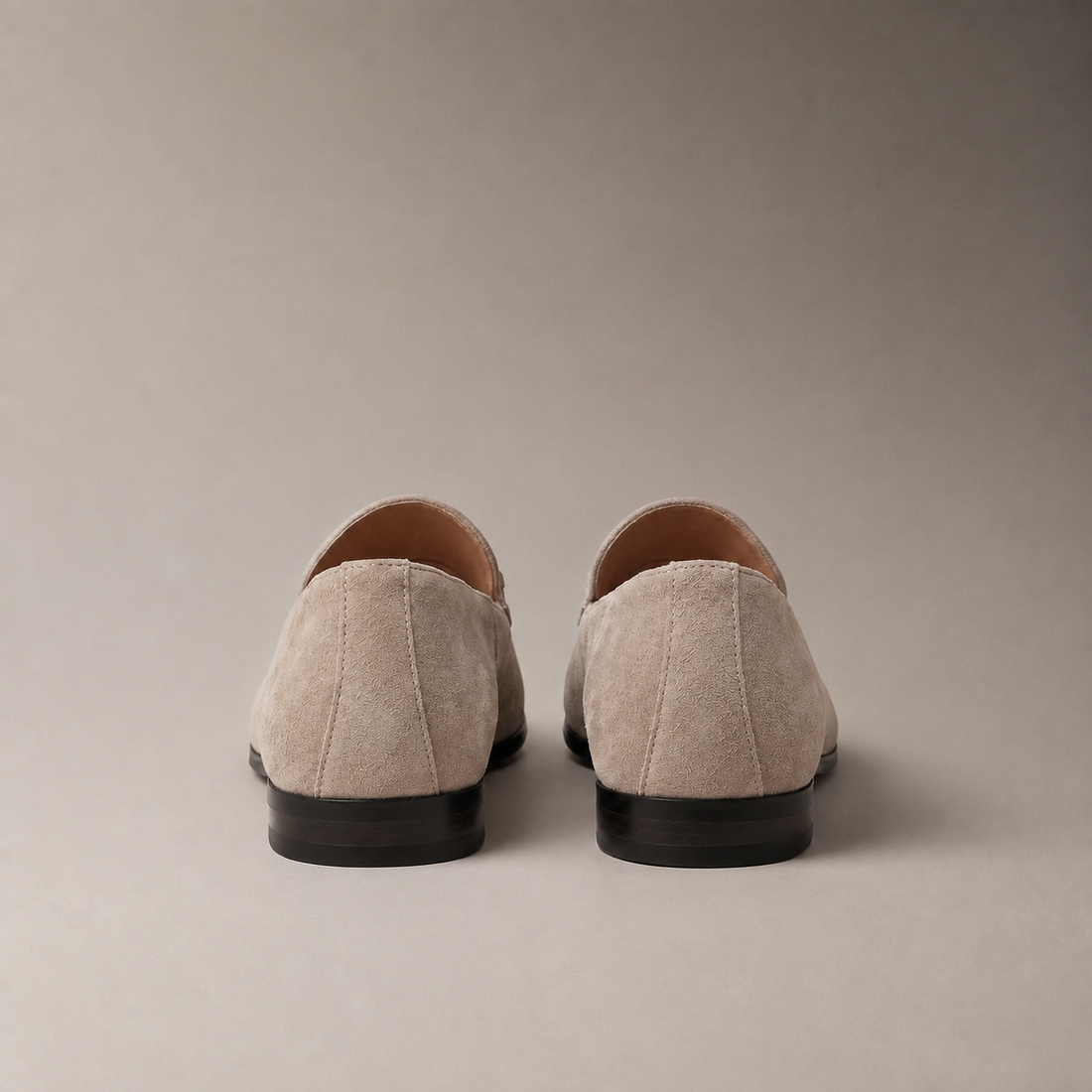 Men's Suede-Effect Horsebit Loafers