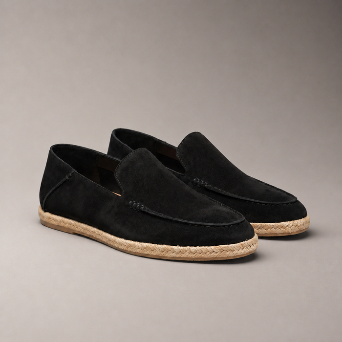 Men's Suede Espadrille Loafers