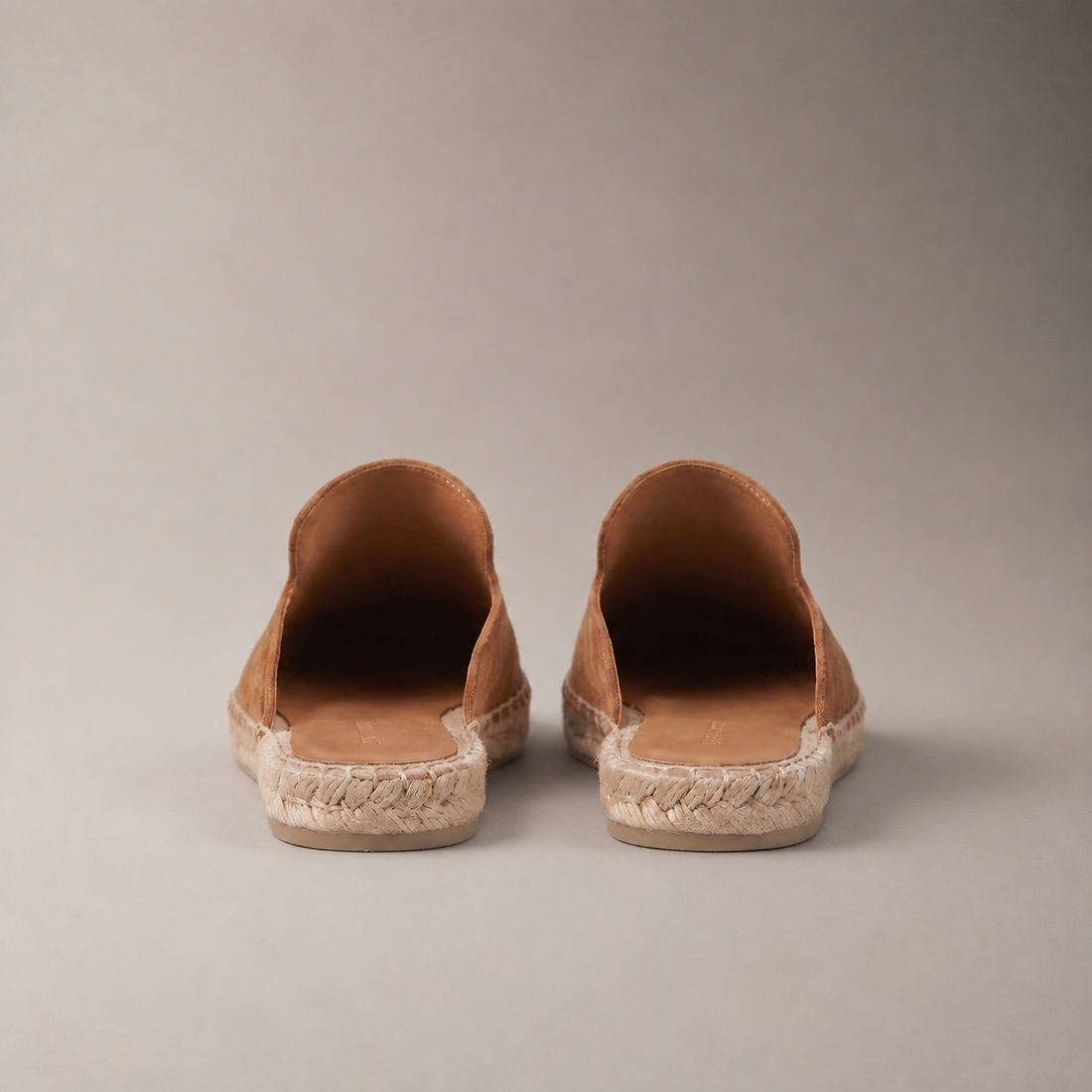 Men's Suede Espadrille Mule Loafers