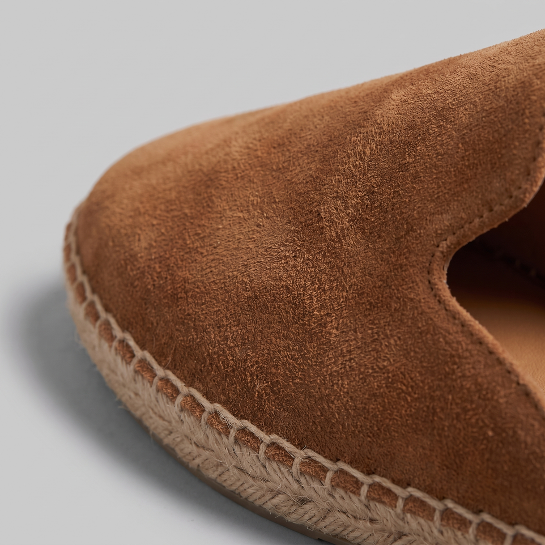 Men's Suede Espadrille Mule Loafers