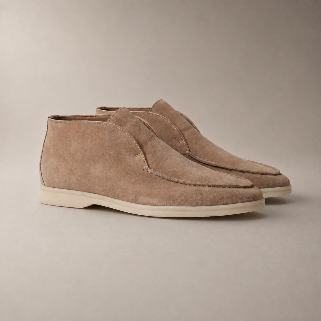 Men's Suede High Loafers