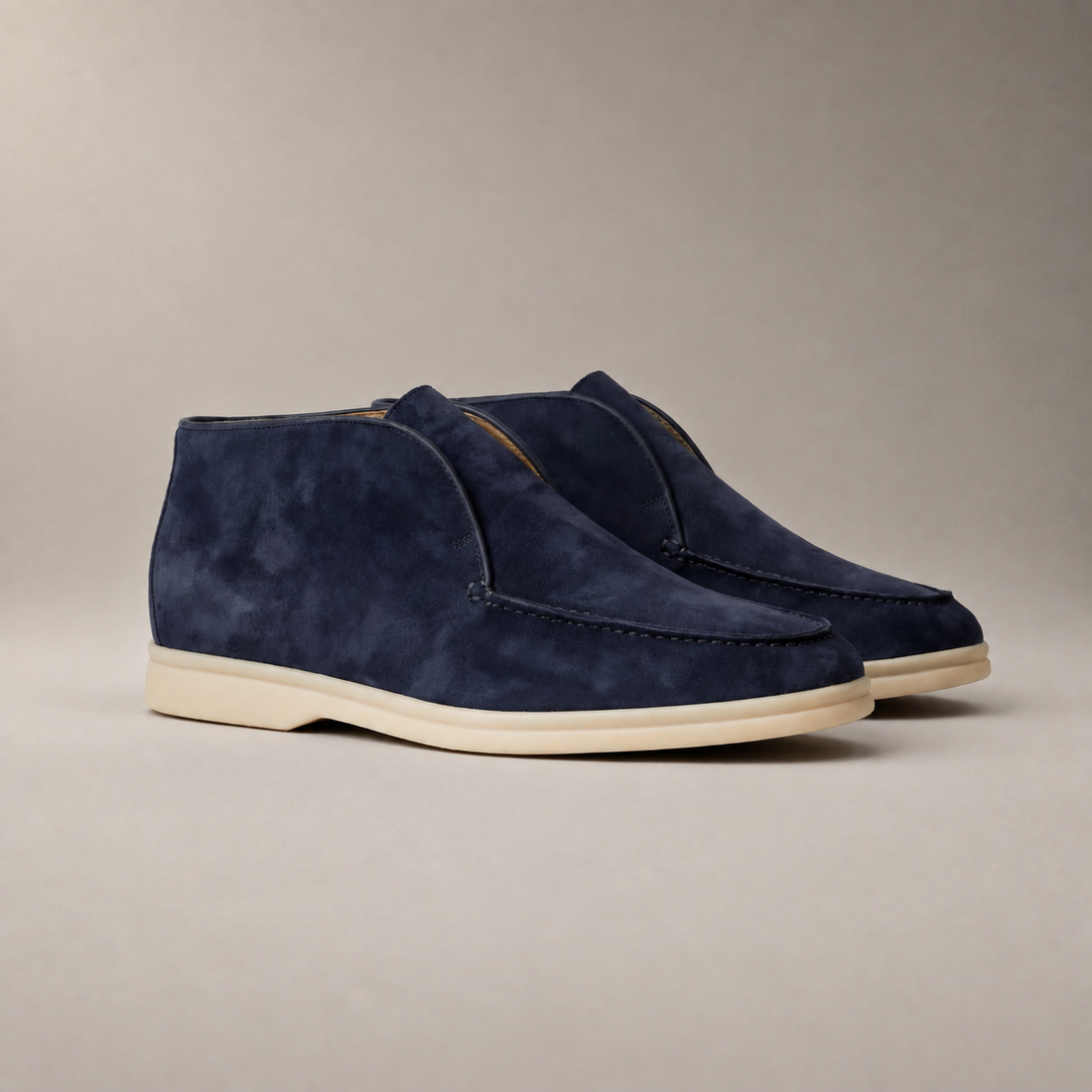 Men's Suede High Loafers
