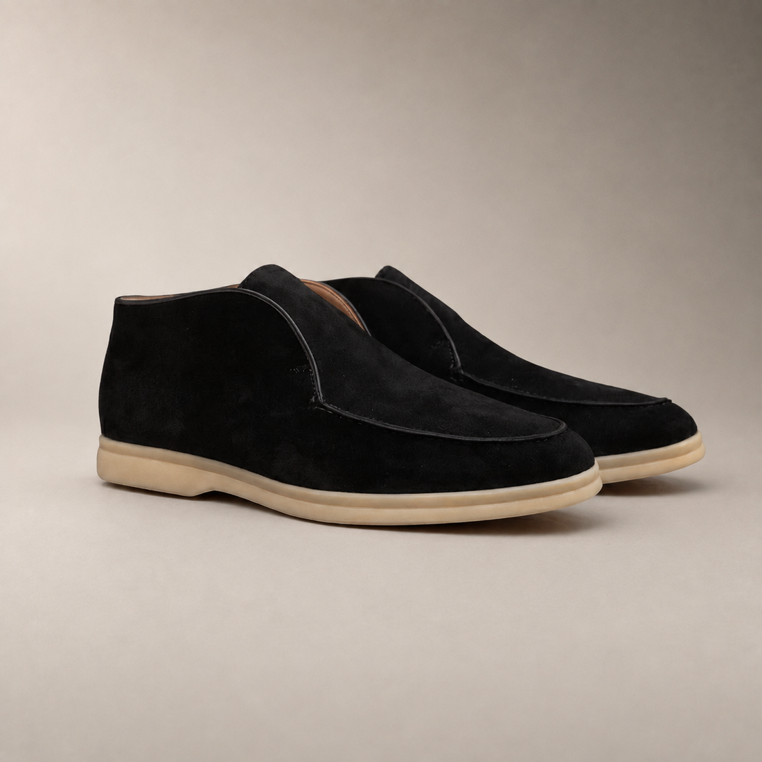 Men's Suede High Loafers
