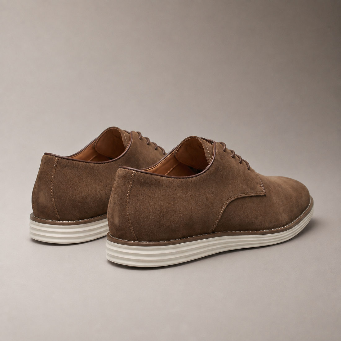 Men's Suede Lace-Up Derby Shoes