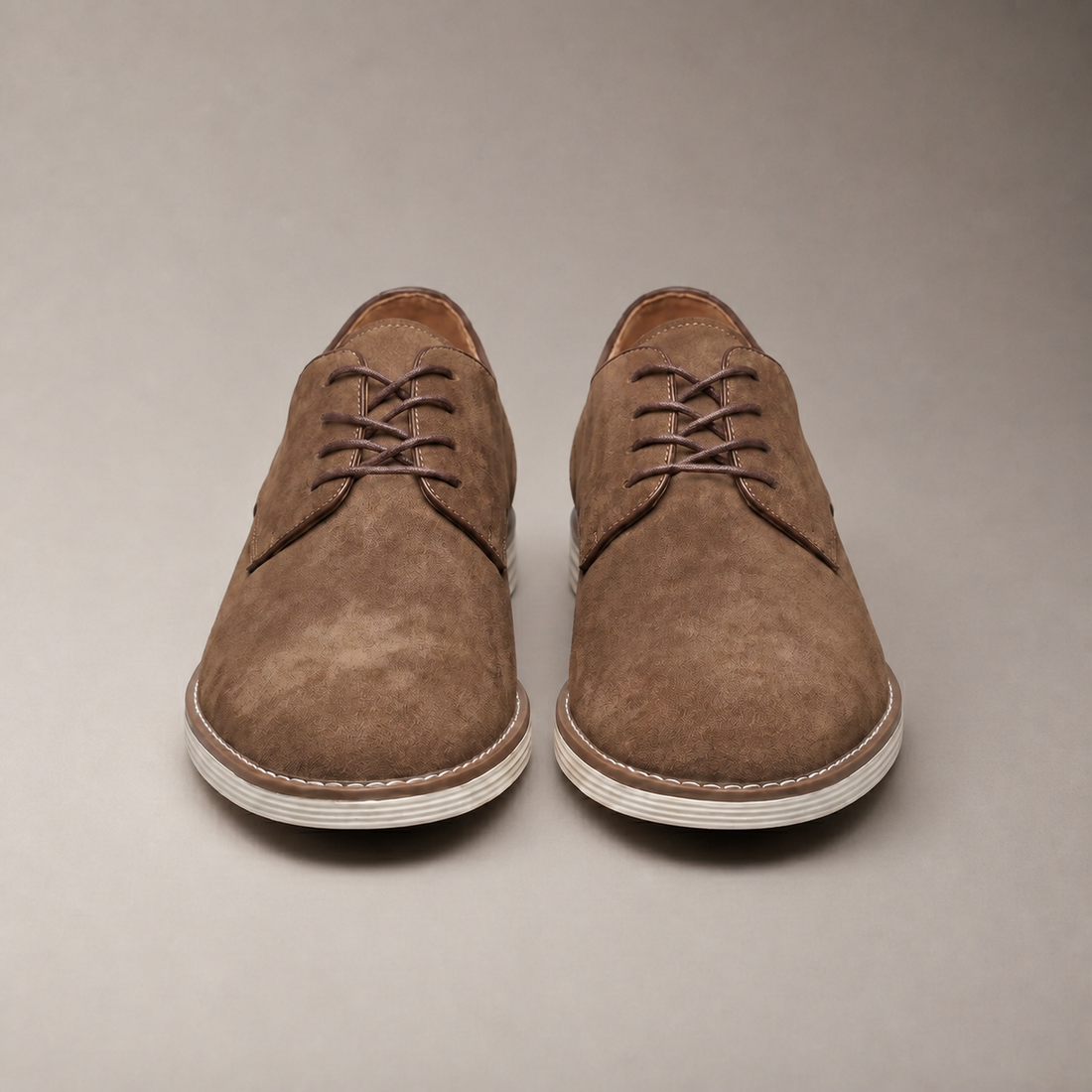 Men's Suede Lace-Up Derby Shoes