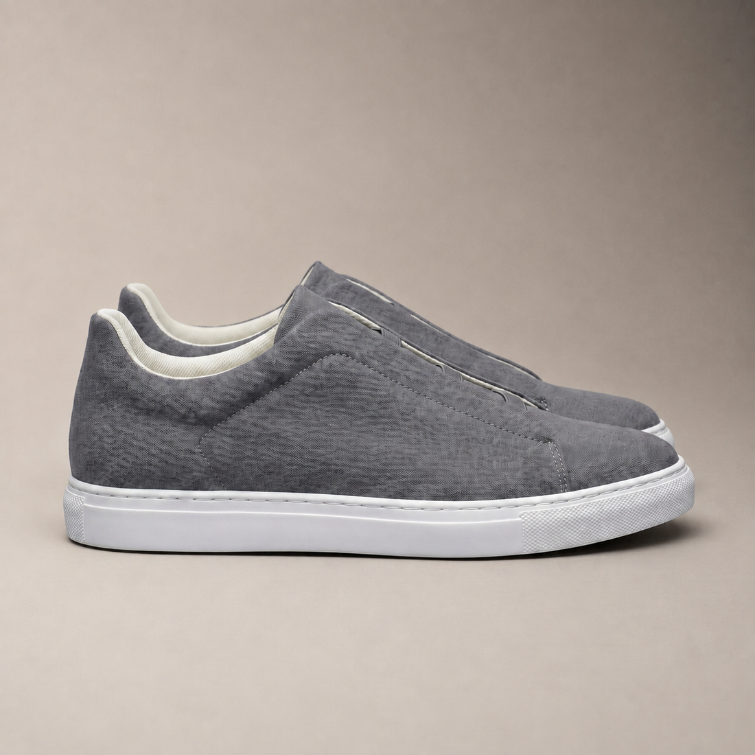 Men's Suede Leather Slip-On Trainers