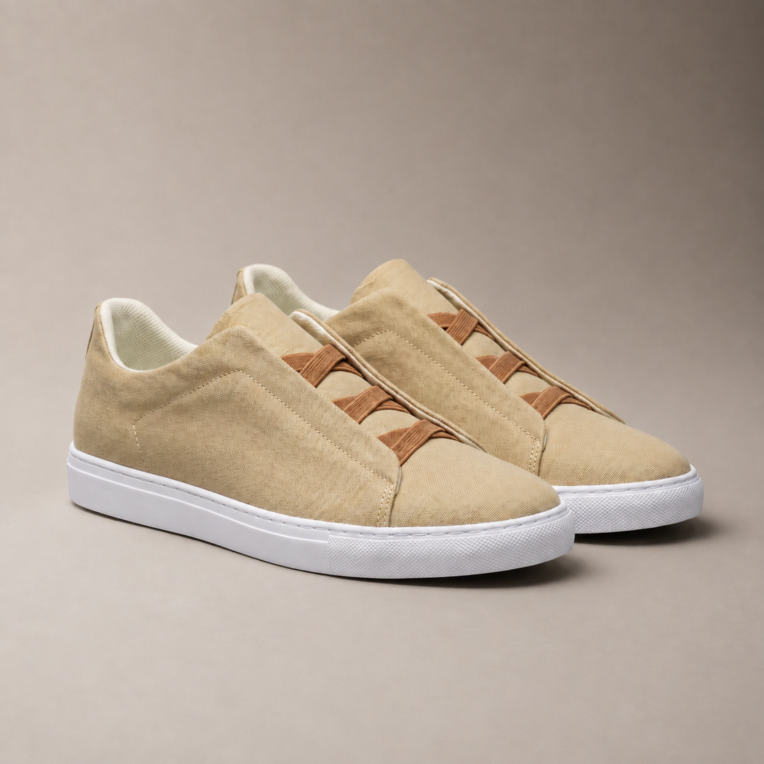 Men's Suede Leather Slip-On Trainers