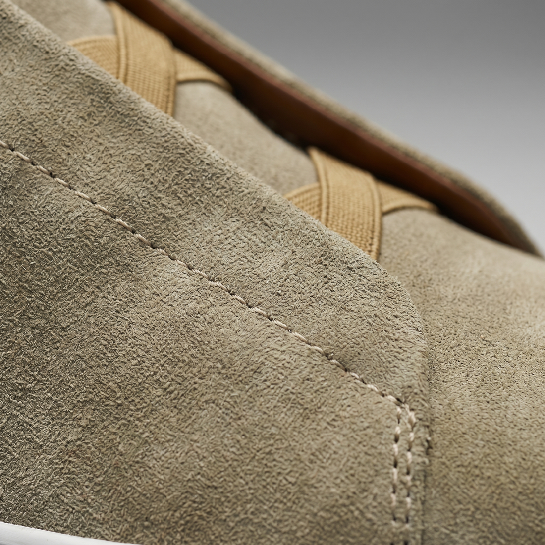 Men's Suede Leather Slip-On Trainers