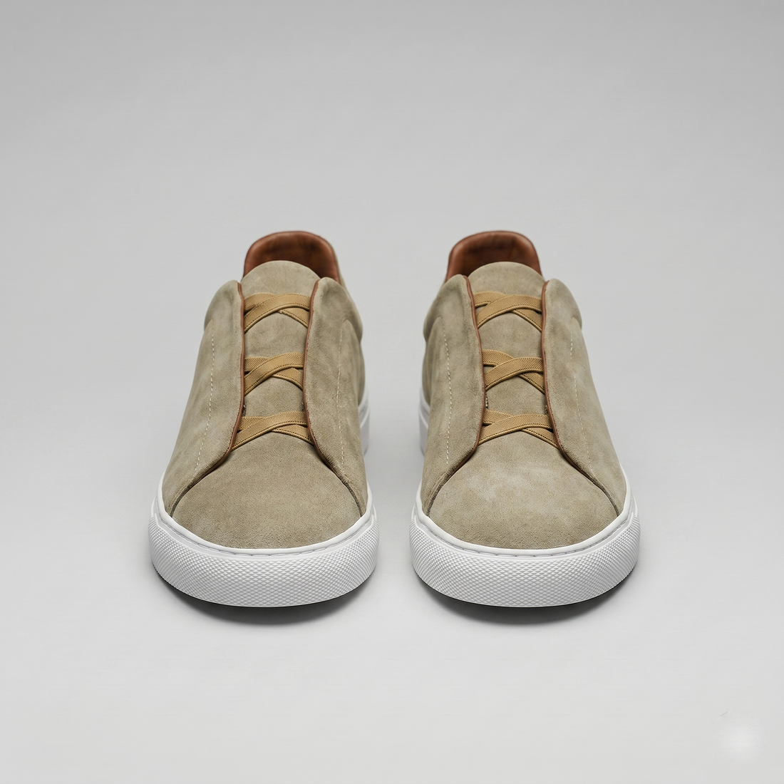 Men's Suede Leather Slip-On Trainers