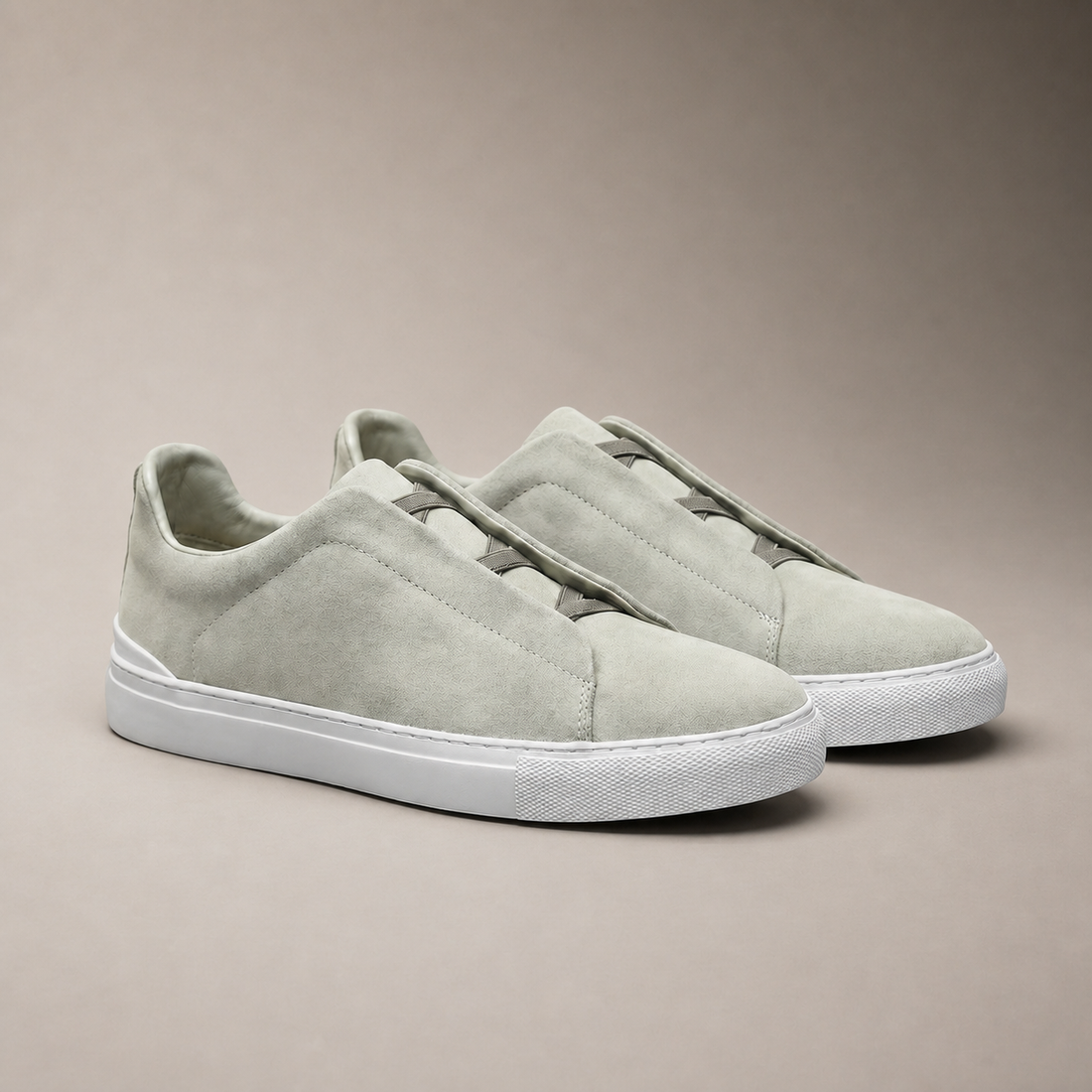 Men's Suede Leather Slip-On Trainers