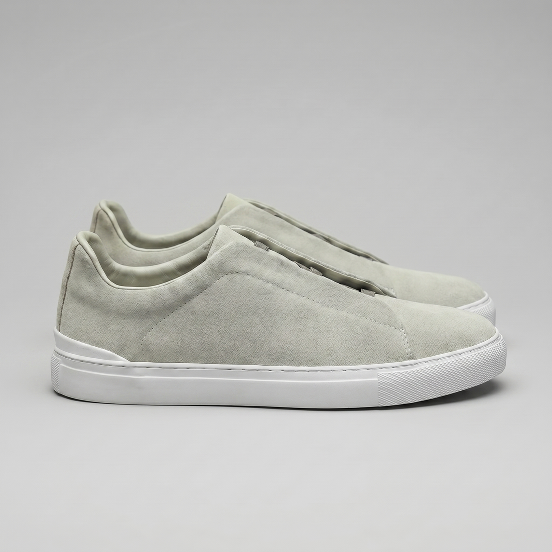 Men's Suede Leather Slip-On Trainers