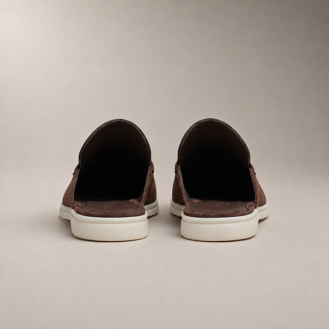 Men's Suede Backless Loafer Mules