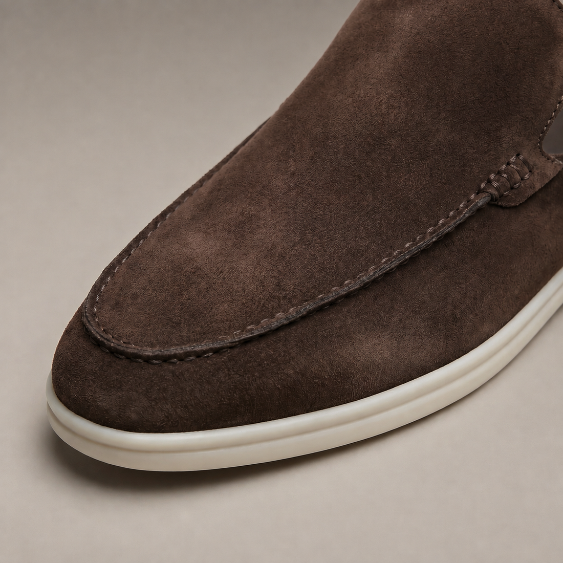 Men's Suede Backless Loafer Mules