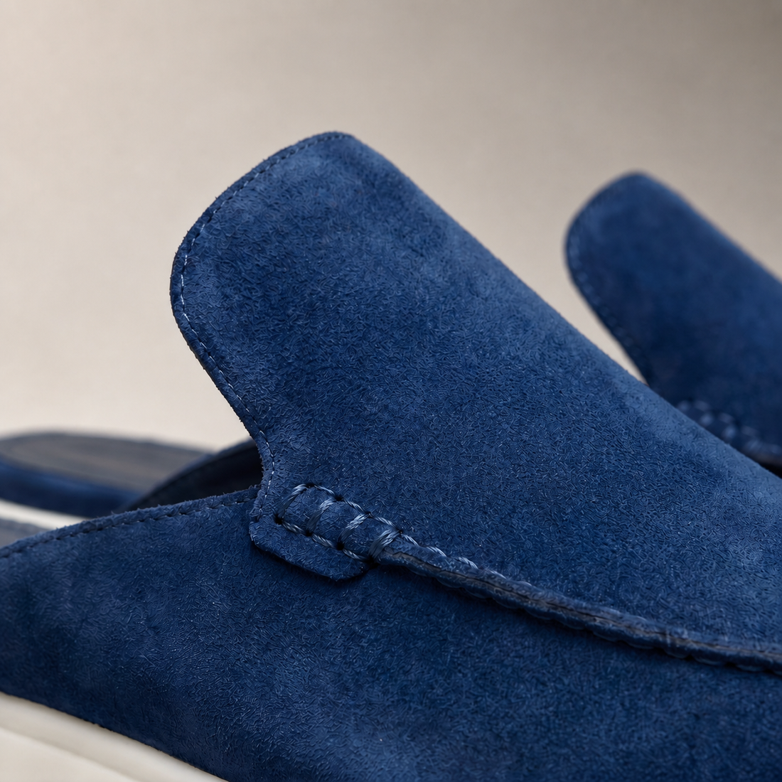 Men's Suede Backless Loafer Mules