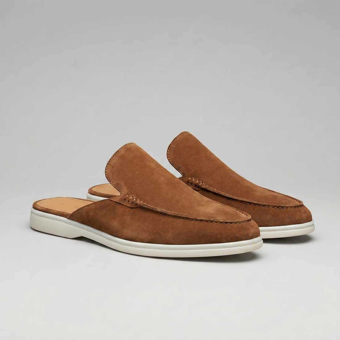 Men's Suede Backless Loafer Mules