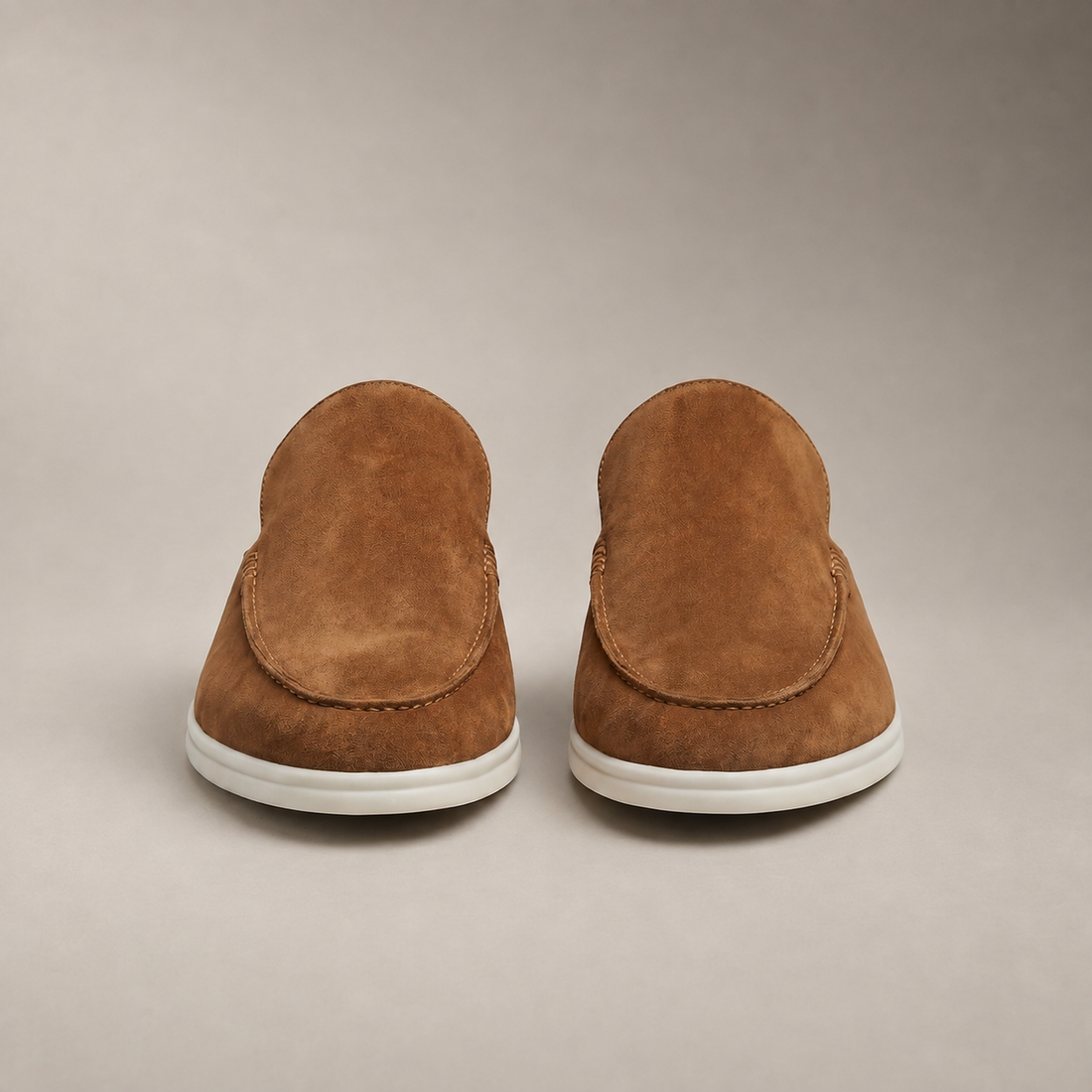 Men's Suede Backless Loafer Mules