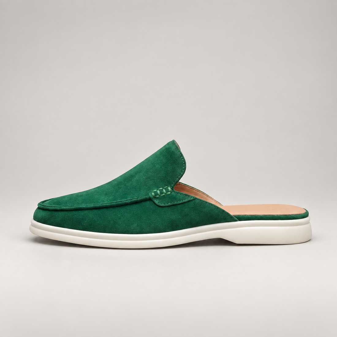 Men's Suede Backless Loafer Mules