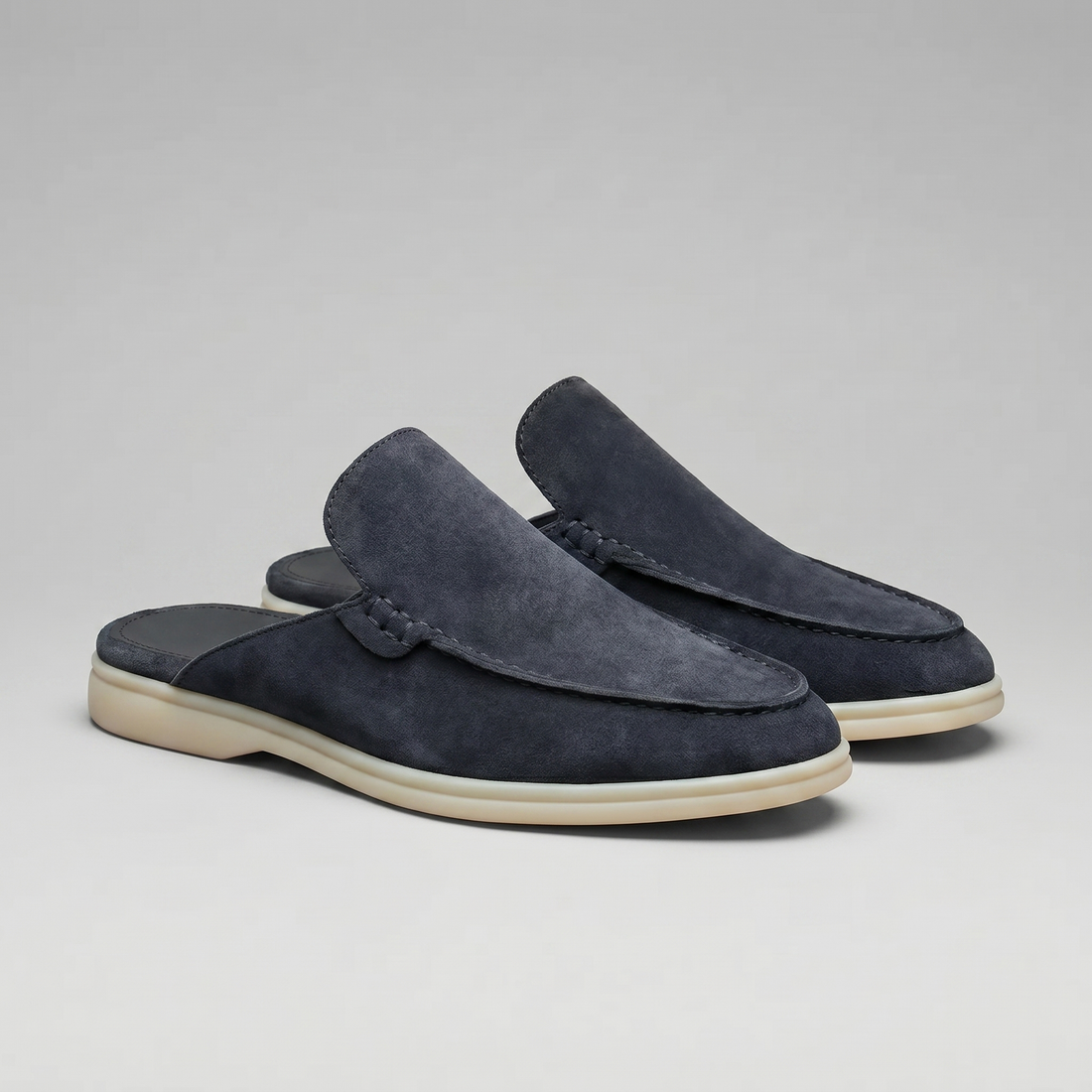Men's Suede Backless Loafer Mules