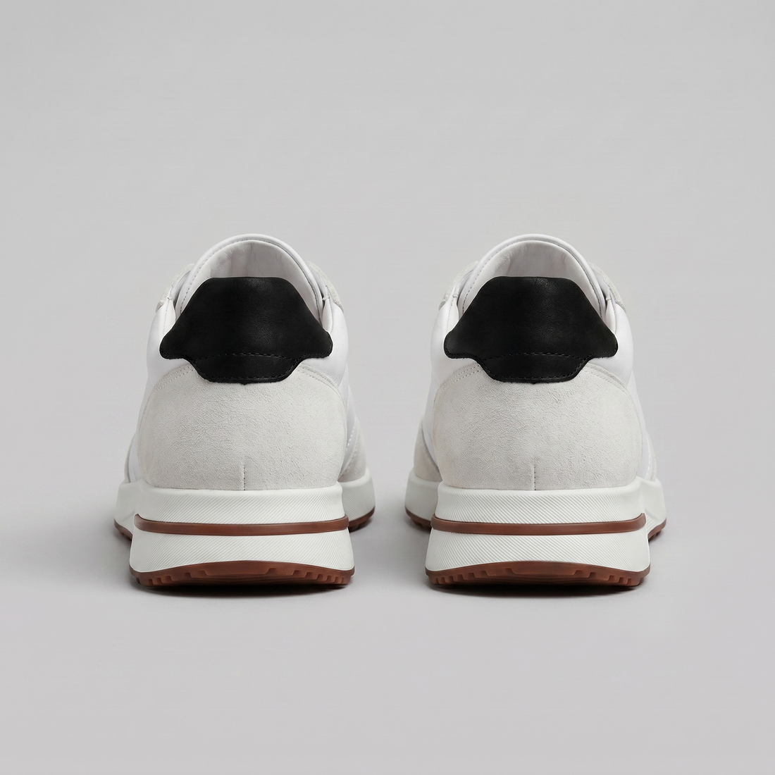 Men's Suede Panel Lace-Up Trainers BOGO