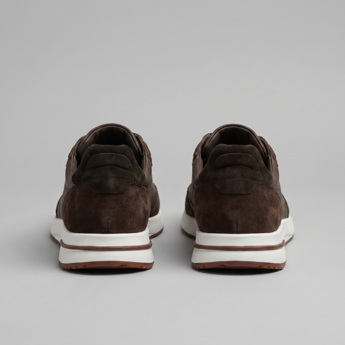 Men's Suede Panel Lace-Up Trainers BOGO